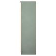 Java Fluted Wardrobe - 3 Door - Triple - 1 Mirror - Natural and Reed Green