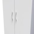 Avon Wardrobe - 2 Door - 2 Drawers - Double - White