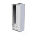 Avon Wardrobe - 2 Door - 2 Drawers - Double - White