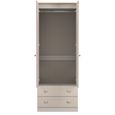 Sussex Wardrobe - 2 Door - 2 Drawer - Double - Cashmere and Oak