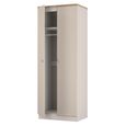 Sussex Wardrobe - 2 Door - Plain - Tall - Cashmere and Oak