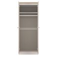 Sussex Wardrobe - 2 Door - Plain - Tall - Cashmere and Oak