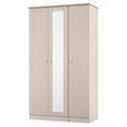 Sussex Wardrobe - 3 Door - 1 Mirror - Tall - Triple - Cashmere and Oak