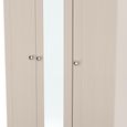 Sussex Wardrobe - 3 Door - 1 Mirror - Tall - Triple - Cashmere and Oak