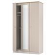 Sussex Wardrobe - 3 Door - 1 Mirror - Tall - Triple - Cashmere and Oak