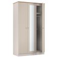 Sussex Wardrobe - 3 Door - 1 Mirror - Tall - Triple - Cashmere and Oak