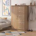 Avon Wardrobe - 1 Door - Midi - Oak