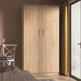 Avon Wardrobe - 2 Door - Plain - H 1825cm - Oak