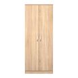 Avon Wardrobe - 2 Door - Plain - Oak