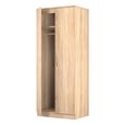 Avon Wardrobe - 2 Door - Plain - Oak