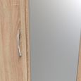 Avon Wardrobe - 3 Door with 1 Mirror - Oak