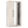 Haworth Wardrobe - 3 Door - Tall Triple - 1 Mirror - Cashmere