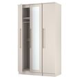Haworth Wardrobe - 3 Door - Tall Triple - 1 Mirror - Cashmere