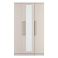 Haworth Wardrobe - 3 Door - Tall Triple - 1 Mirror - Cashmere
