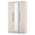 Haworth Wardrobe - 3 Door - Tall Triple - 1 Mirror - Cashmere