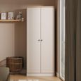 Norfolk Wardrobe - 2 Door - Plain - Cashmere and Oak