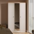 Norfolk Wardrobe - 3 Door - 1 Mirror - Triple - Cashmere and Oak