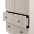 Norfolk Wardrobe - 2 Door - 2 Drawer - Double - Cashmere and Oak