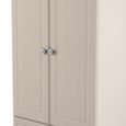 Norfolk Wardrobe - 2 Door - 2 Drawer - Double - Cashmere and Oak
