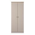 Norfolk Wardrobe - 2 Door - Plain - Cashmere and Oak