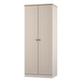Norfolk Wardrobe - 2 Door - Plain - Cashmere and Oak