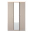 Norfolk Wardrobe - 3 Door - 1 Mirror - Triple - Cashmere and Oak