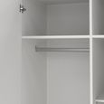 Sprint Wardrobe - 2 Door - 3 Drawer - White