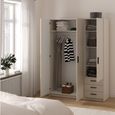 Sprint Wardrobe - 3 Door - 3 Drawer - Cashmere