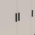 Sprint Wardrobe - 3 Door - 3 Drawer - Cashmere