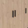 Sprint Wardrobe - 3 Door - 3 Drawer - Jackson Hickory