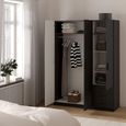 Sprint Wardrobe - 3 Door - 3 Drawer - Matt Grey