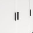 Sprint Wardrobe - 3 Door - 3 Drawer - White