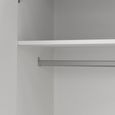 Sprint Wardrobe - 4 Door - 3 Drawer - White
