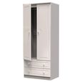 Balmoral Wardrobe - 2 Door - 2 Drawers - Double - Cashmere