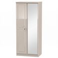 Balmoral Wardrobe - 2 Door with 1 Mirror - Cashmere