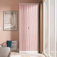 Diamond Plain Tall Wardrobe - 2 Door - Pink and White