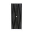 Diamond Plain Tall Wardrobe - 2 Door - Black and White