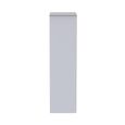 Diamond Plain Tall Wardrobe - 2 Door - Black and White