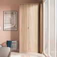 Diamond Plain Tall Wardrobe - 2 Door - Oak