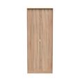 Diamond Plain Tall Wardrobe - 2 Door - Oak