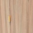 Diamond Plain Tall Wardrobe - 2 Door - Oak