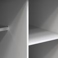 Diamond Front Open Wardrobe - White