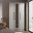 Haworth Wardrobe - 3 Door - Tall Triple - 1 Mirror - Grey
