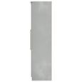 Haworth Wardrobe - 3 Door - Tall Triple - 1 Mirror - Grey