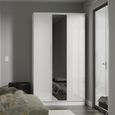 Milan Wardrobe - 3 Door - 1 Mirror - Tall - Triple - White Gloss