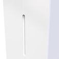 Milan Wardrobe - 2 Door - 2 Drawer - Double - White Gloss