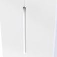 Milan Wardrobe - 2 Door - Plain - Tall - White Gloss