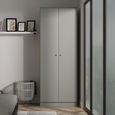 Yarmouth Wardrobe - 2 Door - Dusk Grey