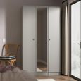 Yarmouth Wardrobe - 3 Door - 1 Mirror - Dusk Grey
