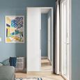 Monaco Wardrobe - 2 Door - 1 Mirror - Tall - White Matt and Oak
